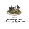 German Fallschirmjager 81mm medium mortar team 28mm WWII WARLORD GAMES