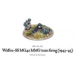 German Waffen SS MG42 MMG team firing (1943-45) 28mm WWII WARLORD GAMES