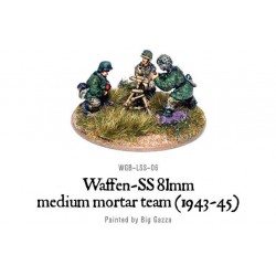 German Waffen SS 81mm medium mortar team (1943-45) 28mm WWII WARLORD GAMES
