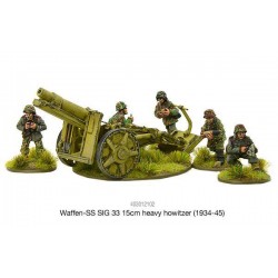 German Waffen SS SIG 33 15cm heavy howitzer (1943-45) 28mm WWII WARLORD GAMES