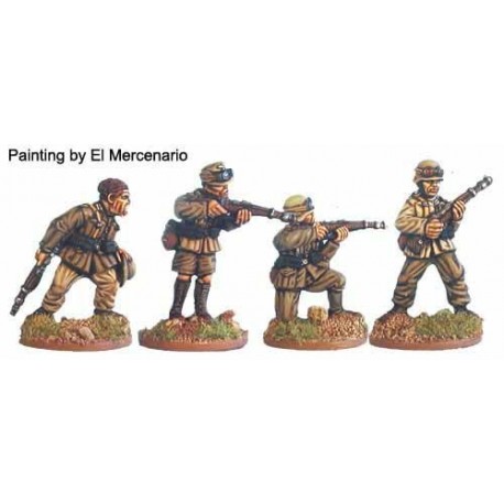 German Afrika Korps w/Rifles II 28mm WWII BLACK TREE