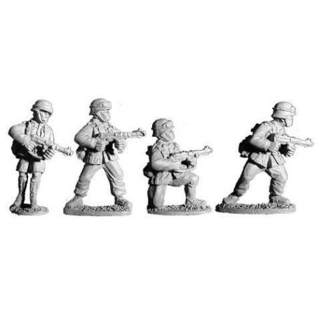 German Afrika Korps w/MP40s II 28mm WWII BLACK TREE