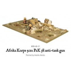 German Afrika Korps 5cm PaK 38 anti-tank gun 28mm WWII WARLORD GAMES