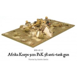 German Afrika Korps 5cm PaK 38 anti-tank gun 28mm WWII WARLORD GAMES