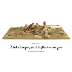 German Afrika Korps 5cm PaK 38 anti-tank gun 28mm WWII WARLORD GAMES