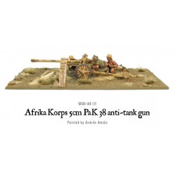 German Afrika Korps 5cm PaK 38 anti-tank gun 28mm WWII WARLORD GAMES