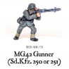 German MG42 Gunner (for Sd.Kfz 250 or 251) 28mm WWII WARLORD GAMES