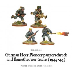 German Heer Pioneer panzerschreck and flamethrower teams (1943-45) 28mm WWII WARLORD GAMES
