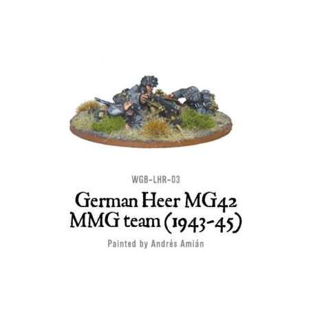 German Heer MG42 HMG Team (1943-45) 28mm WWII WARLORD GAMES