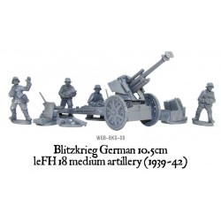 German Blitzkrieg 10.5cm leFH 18 medium artillery (1939-42) 28mm WWII WARLORD GAMES