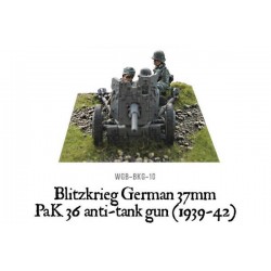 German Blitzkrieg Pak 36 anti-tank gun 28mm WWII WARLORD GAMES