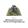 German Blitzkrieg Pak 36 anti-tank gun 28mm WWII WARLORD GAMES