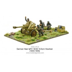 German Heer leFH 18/40 10.5cm howitzer (1943-45) 28mm WWII WARLORD GAMES