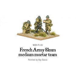 French Army 81mm medium mortar team 28mm WWII WARLORD