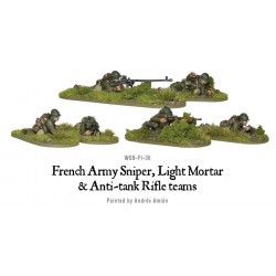 French Army Sniper, Light Mortar and Anti-tank Rifle teams 28mm WWII WARLORD