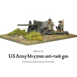 U.S. American Army M1 57mm anti-tank gun 28mm WWII WARLORD GAMES