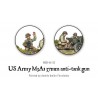 U.S. American M3A1 37mm anti-tank gun 28mm WWII WARLORD GAMES