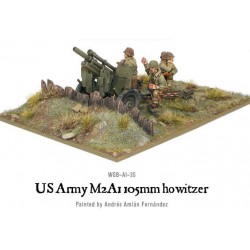 U.S. American Army M2A1 105mm howitzer 28mm WWII WARLORD GAMES