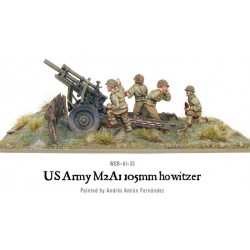 U.S. American Army M2A1 105mm howitzer 28mm WWII WARLORD GAMES