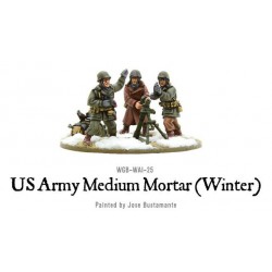 U.S. American Army Medium Mortar (Winter) 28mm WWII WARLORD GAMES