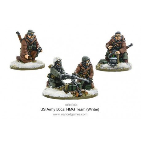 U.S. American Army 50cal HMG Team (Winter) 28mm WWII WARLORD GAMES