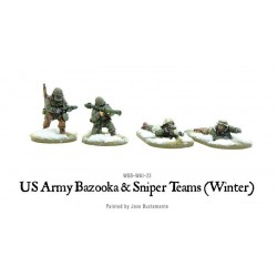 U.S. American Army Bazooka and Sniper teams (Winter) 28mm WWII WARLORD GAMES