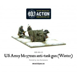 U.S. American Army 57mm anti-tank gun M1 (Winter) 28mm WWII WARLORD GAMES