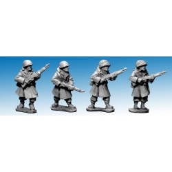 U.S. American Infantry in Greatcoats with Rifles 28mm WWII ARTIZAN DESIGN