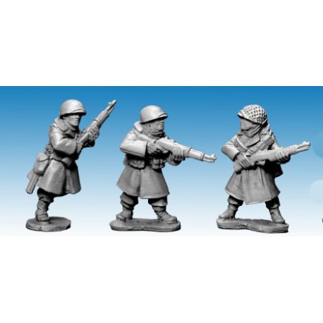 U.S. American Infantry in Greatcoats with Rifles IIA 28mm WWII ARTIZAN DESIGN