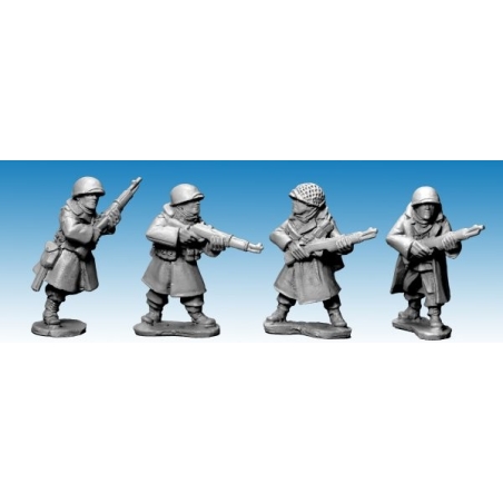 U.S. American Infantry in Greatcoats with Rifles II 28mm WWII ARTIZAN DESIGN