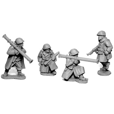 U.S. American Infantry Bazooka Team in Greatcoats 28mm WWII ARTIZAN DESIGN