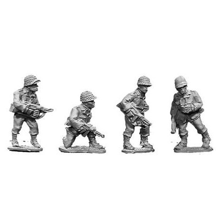 U.S. American Infantry Thompsons SMGs VI 28mm WWII BLACK TREE DESIGN