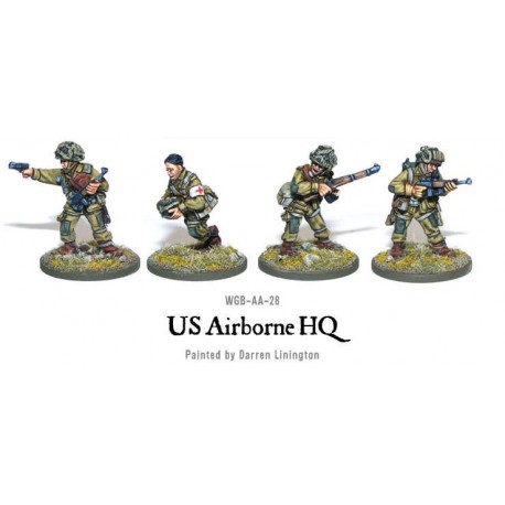 American U.S. Airborne HQ 28mm WWII WARLORD GAMES - Frontline-Games