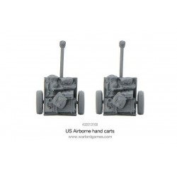 American U.S. Airborne Hand Carts 28mm WWII WARLORD GAMES