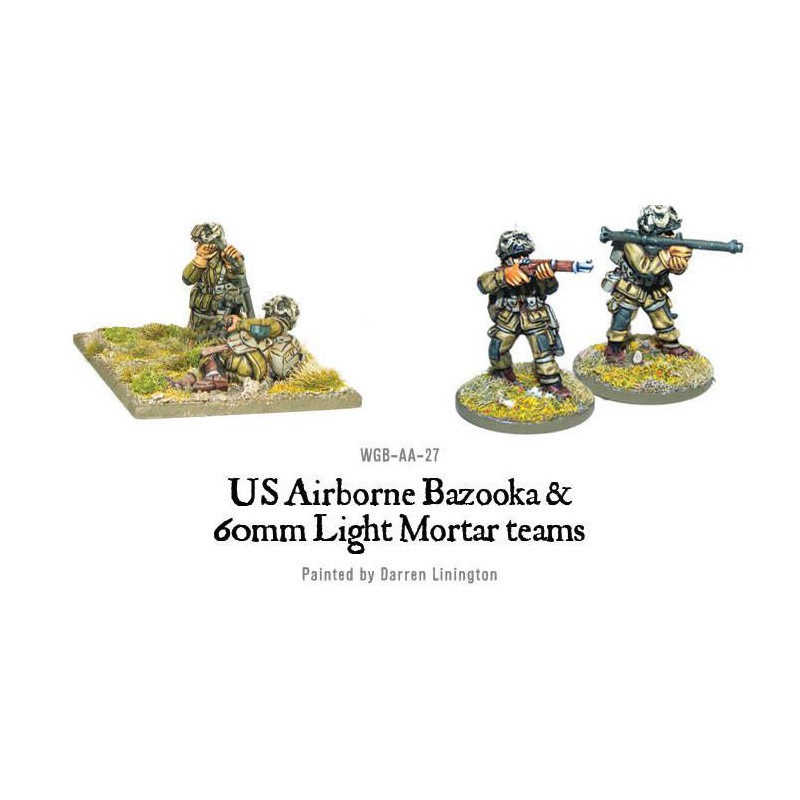 Warlord Games US Airborne Bazooka and Light Mortar Teams 1944-45 Bolt Action 