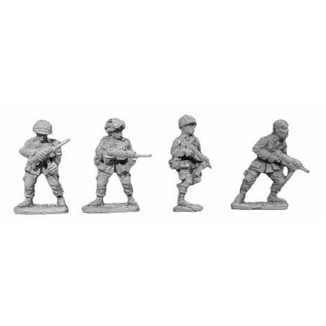 American U.S. Airborne Para  with SMGs "Grease Guns" II 28mm WWII BLACK TREE DESIGN
