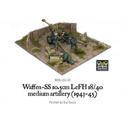 German Waffen-SS 10.5cm LeFH 18/40 medium artillery (1943-45) 28mm WWII WARLORD GAMES