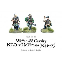 German Waffen SS Cavalry NCO & LMG (1942-45) 28mm WWII WARLORD GAMES