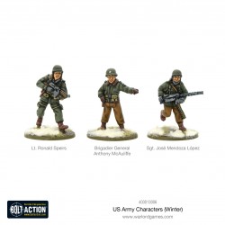American U.S. Army Characters (Winter) 28mm WWII WARLORD GAMES