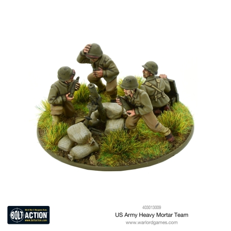 American U.S. Army Heavy Mortar Team 28mm WWII WARLORD GAMES