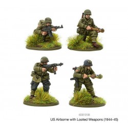 American U.S. US Airborne with looted German weapons (1944-45) 28mm WWII WARLORD GAMES