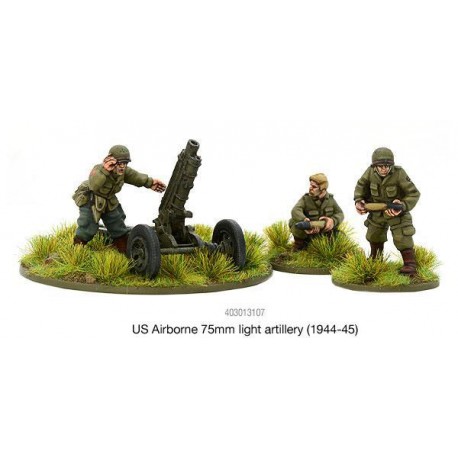 American U.S. Airborne 75mm light artillery (1944-45) 28mm WWII WARLORD GAMES