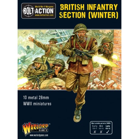 British Infantry Section (Winter) box set 28mm WWII WARLORD GAMES