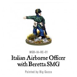 Italian Airborne Officer with Beretta SMG 28mm WWII WARLORD GAMES