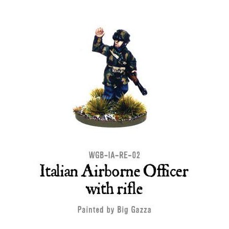 Italian Airborne Officer with Rifle 28mm WWII WARLORD GAMES