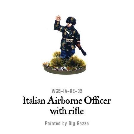 Italian Airborne Officer with Rifle 28mm WWII WARLORD GAMES