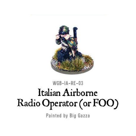 Italian Airborne Radio Operator (or FOO) 28mm WWII WARLORD GAMES