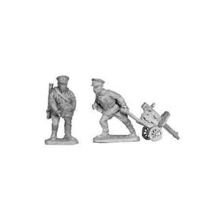 Russian Soviet NKVD Maxim MMG Team on the move 28mm WWII BLACK TREE DESIGN