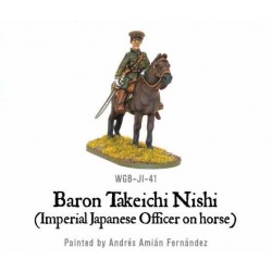 Imperial Japanese Baron Nishi (officer on horse) 28mm WWII WARLORD GAMES
