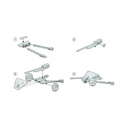 Imperial Japanese Type 1 47mm Anti Tank Gun 28mm WWII WARLORD GAMES